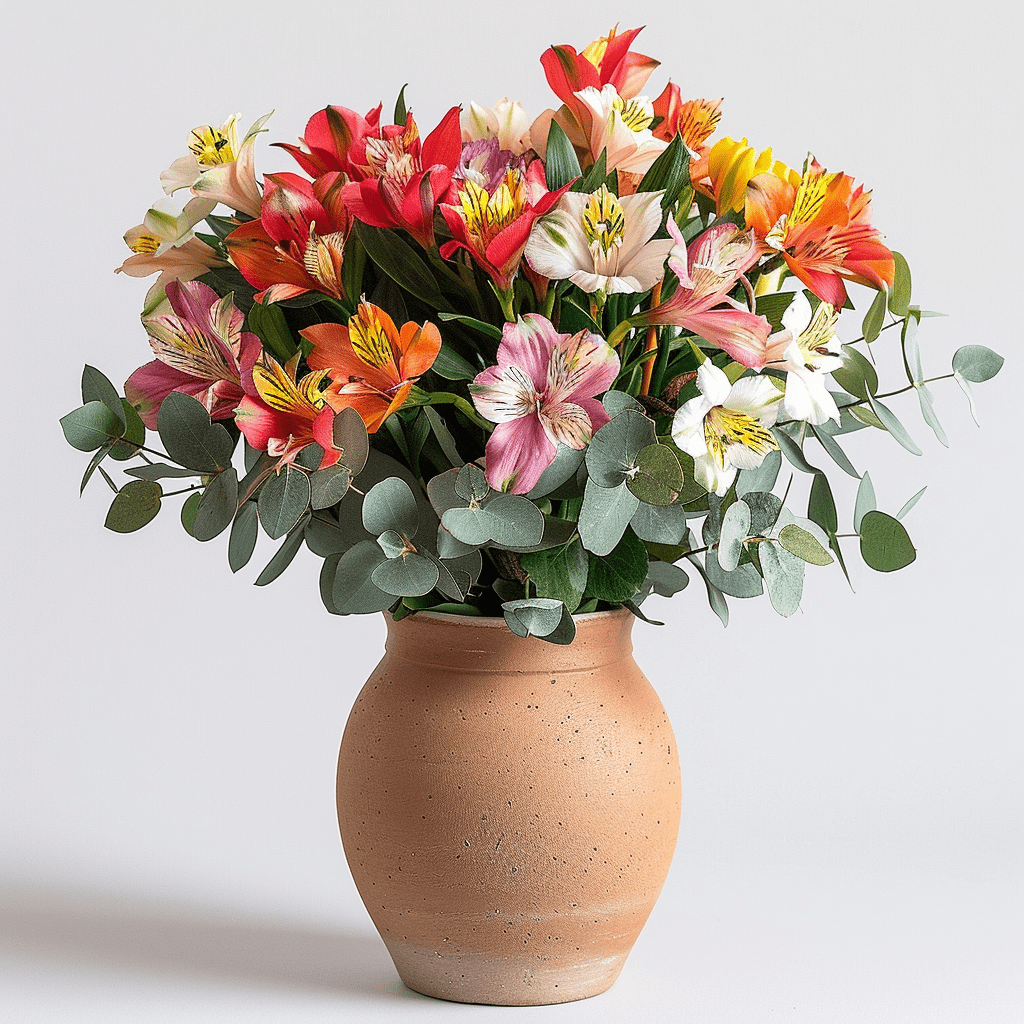 זר פרחים אלסטרו (מיקס צבעים)